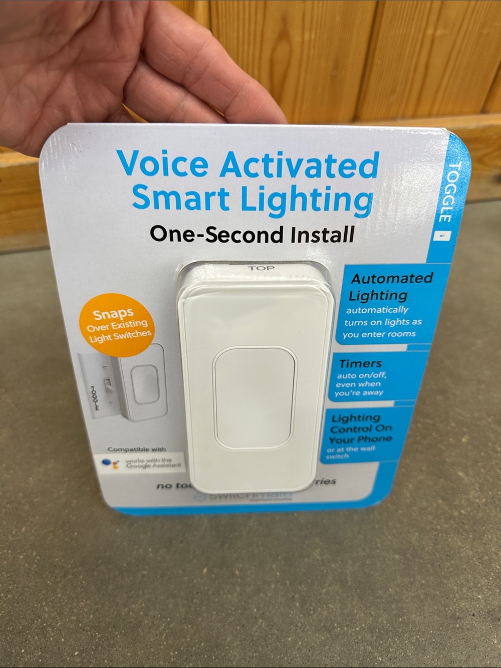 Switchmate Voice Activated Smart Lighting Switch - White - Picture 3 of 5